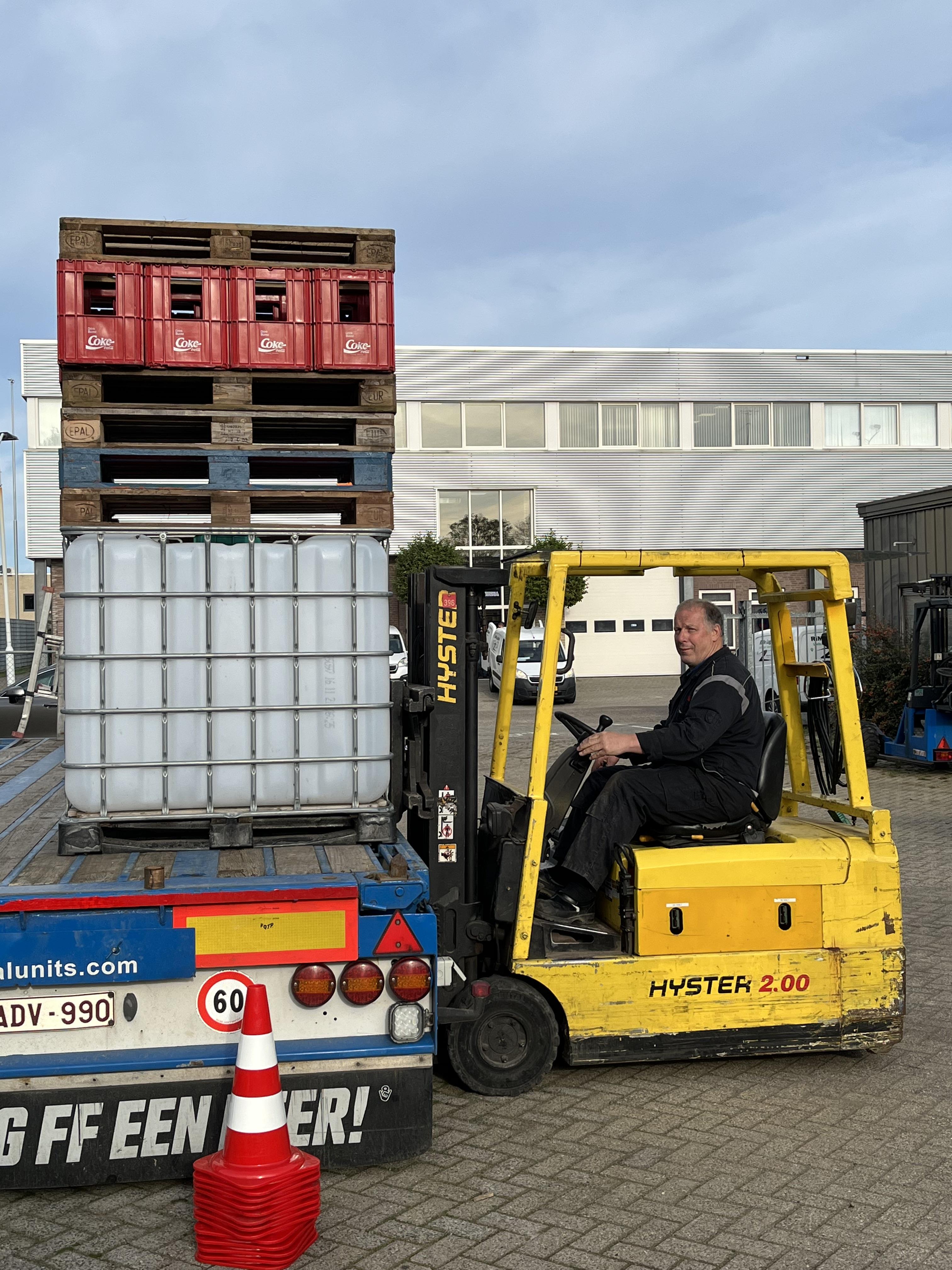 Simulatie laden van vrachtwagen