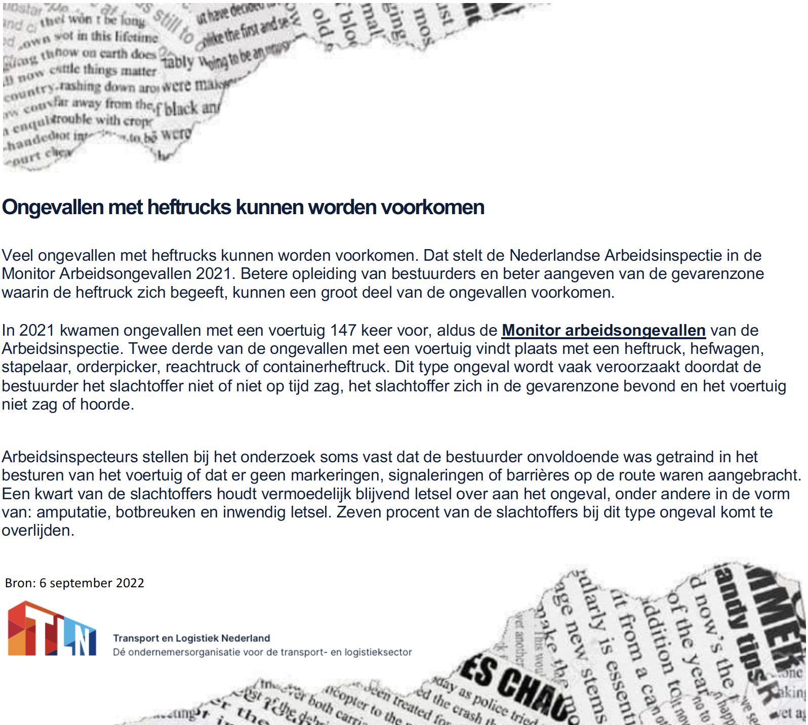 Is een heftruck certificaat noodzakelijk?