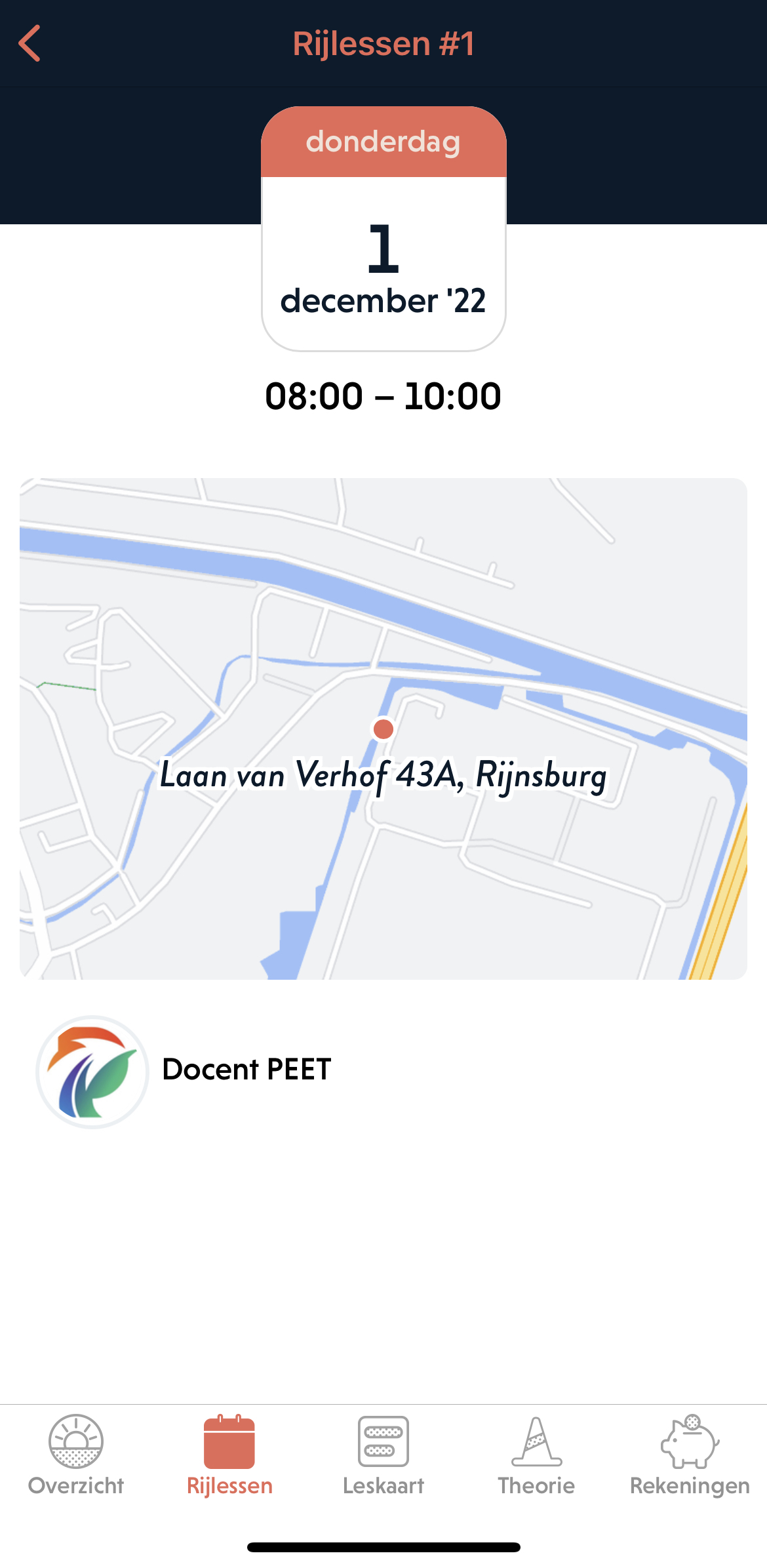 Je rijopleiding in je hand